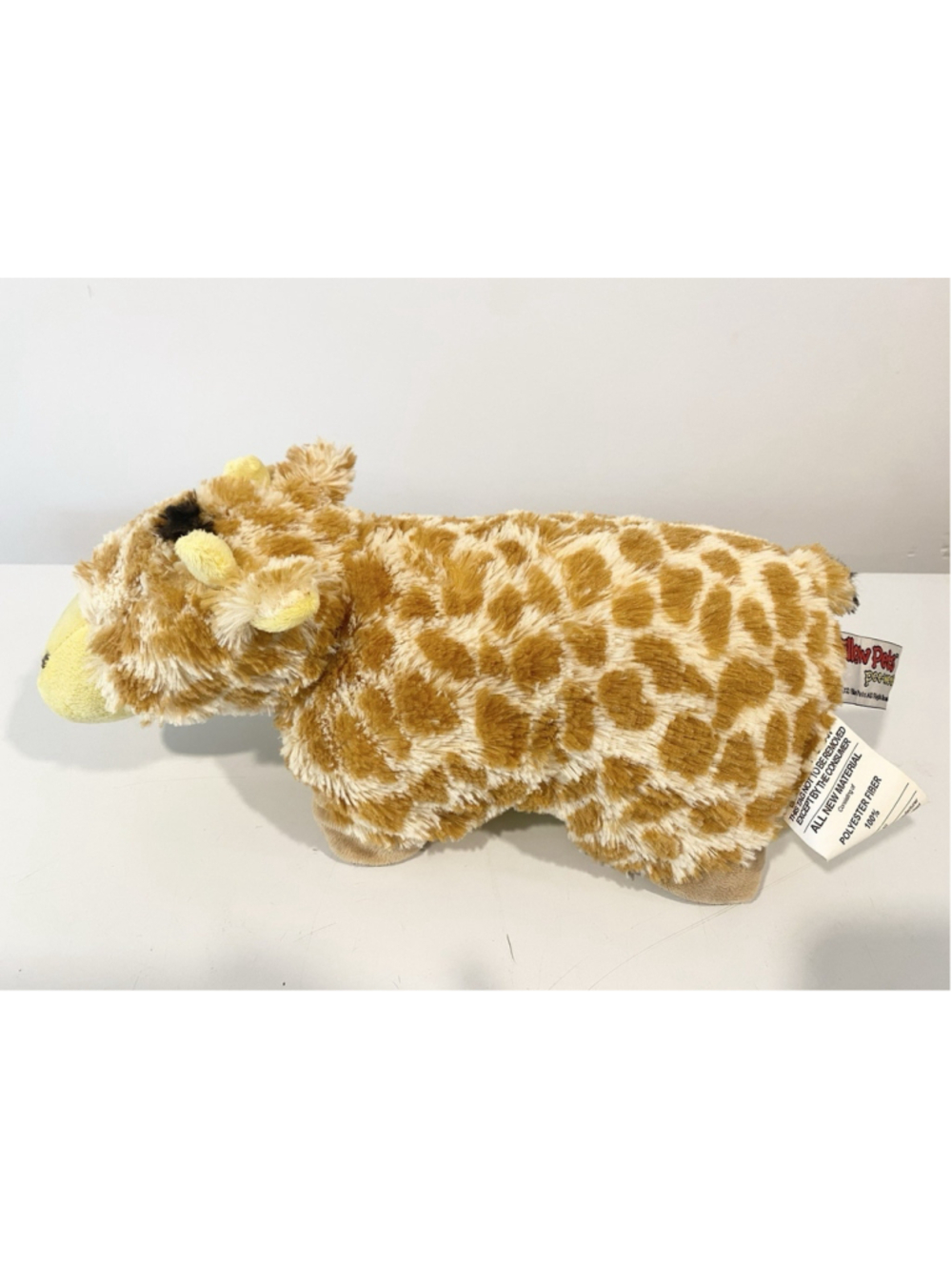 Pillow Pets Pee-Wees Giraffe Plush 2010 Folding Stuffed Animal Mini Pillow